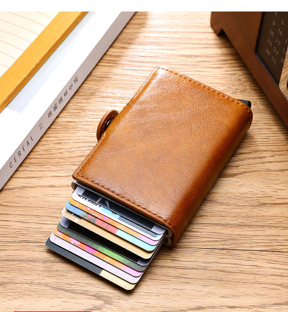محفظة مصغرة بمشبك نقود وحماية RFID | Mini Money-Clip Wallet with RFID