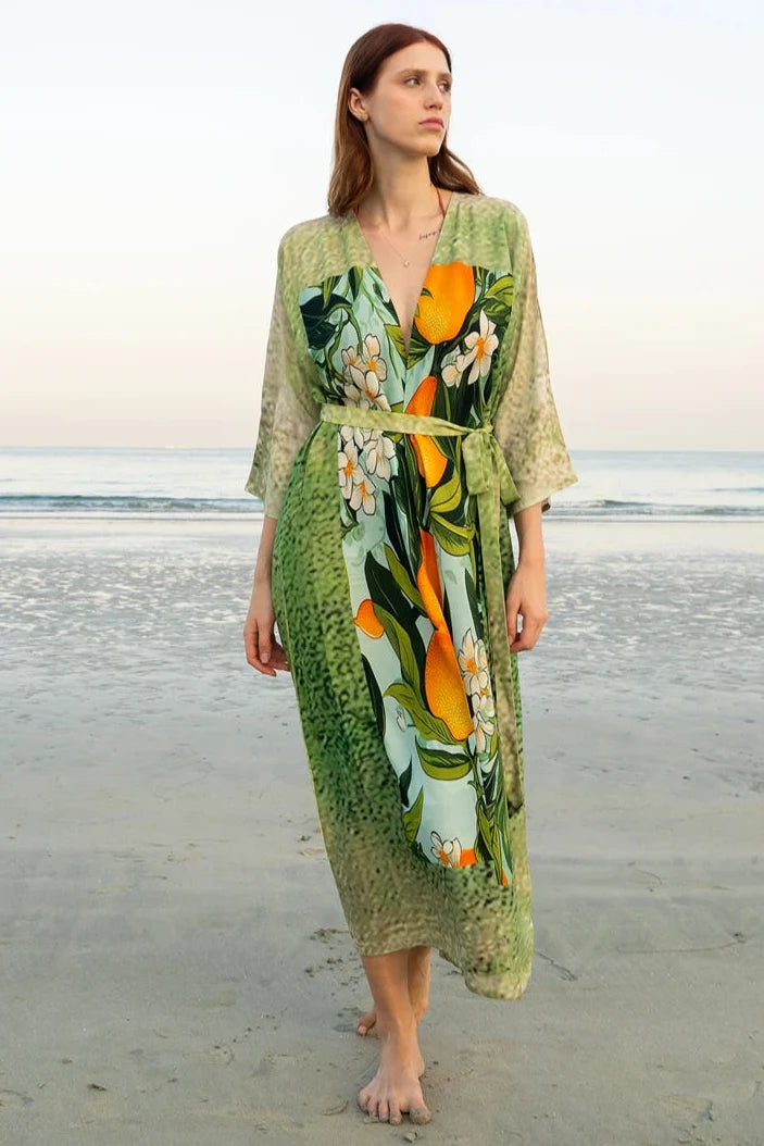 Fleur & Fruit Vintage Long Kimono, picture 4 of 5
