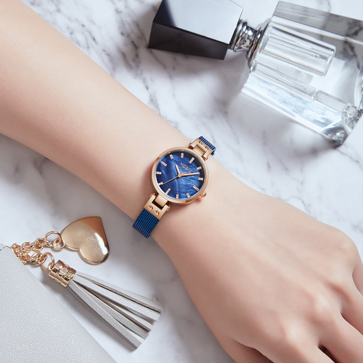 Women’s Mesh Bracelet Watch, 28 mm, picture 4 of 8