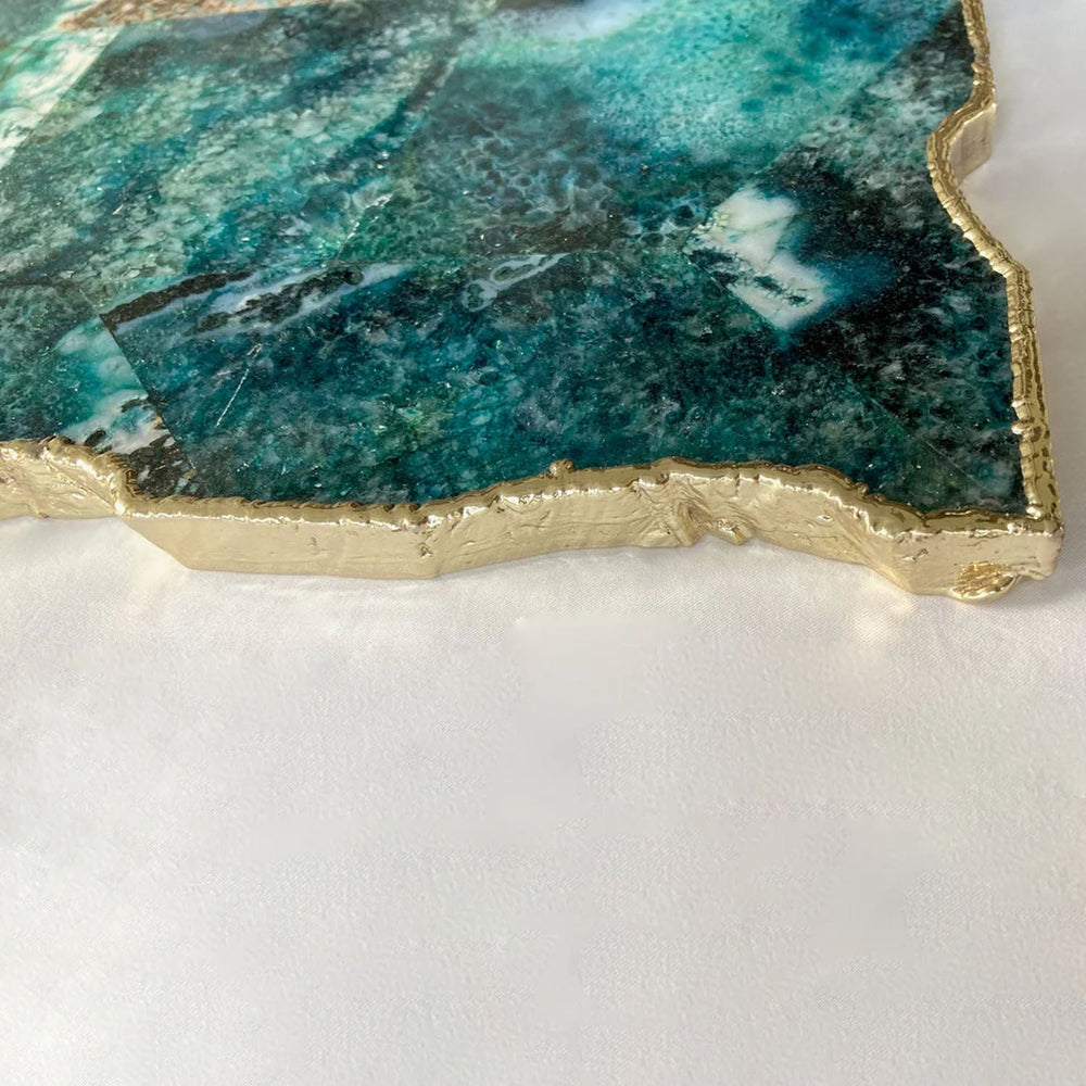 Composite Green Agate Cheese Board, 10 x 15 Inch-3