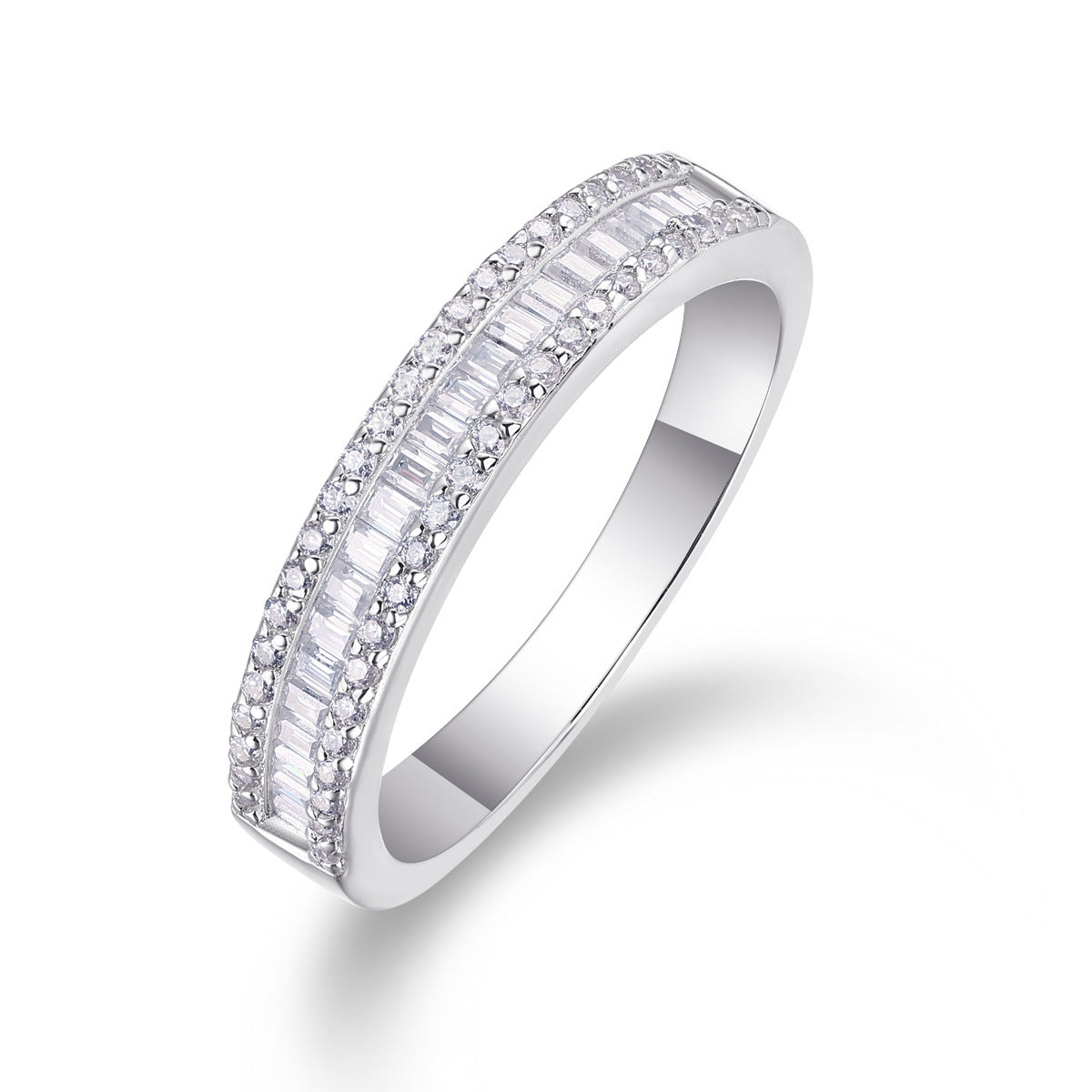 Moissanite Pavé Band Ring, picture 2 of 4