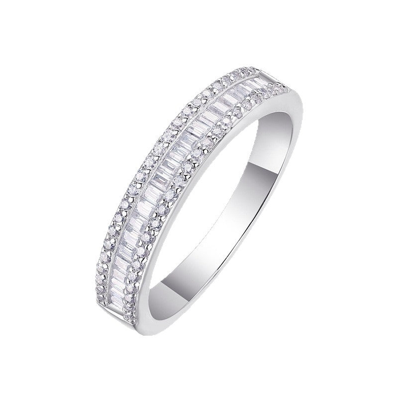 Moissanite Pavé Band Ring
