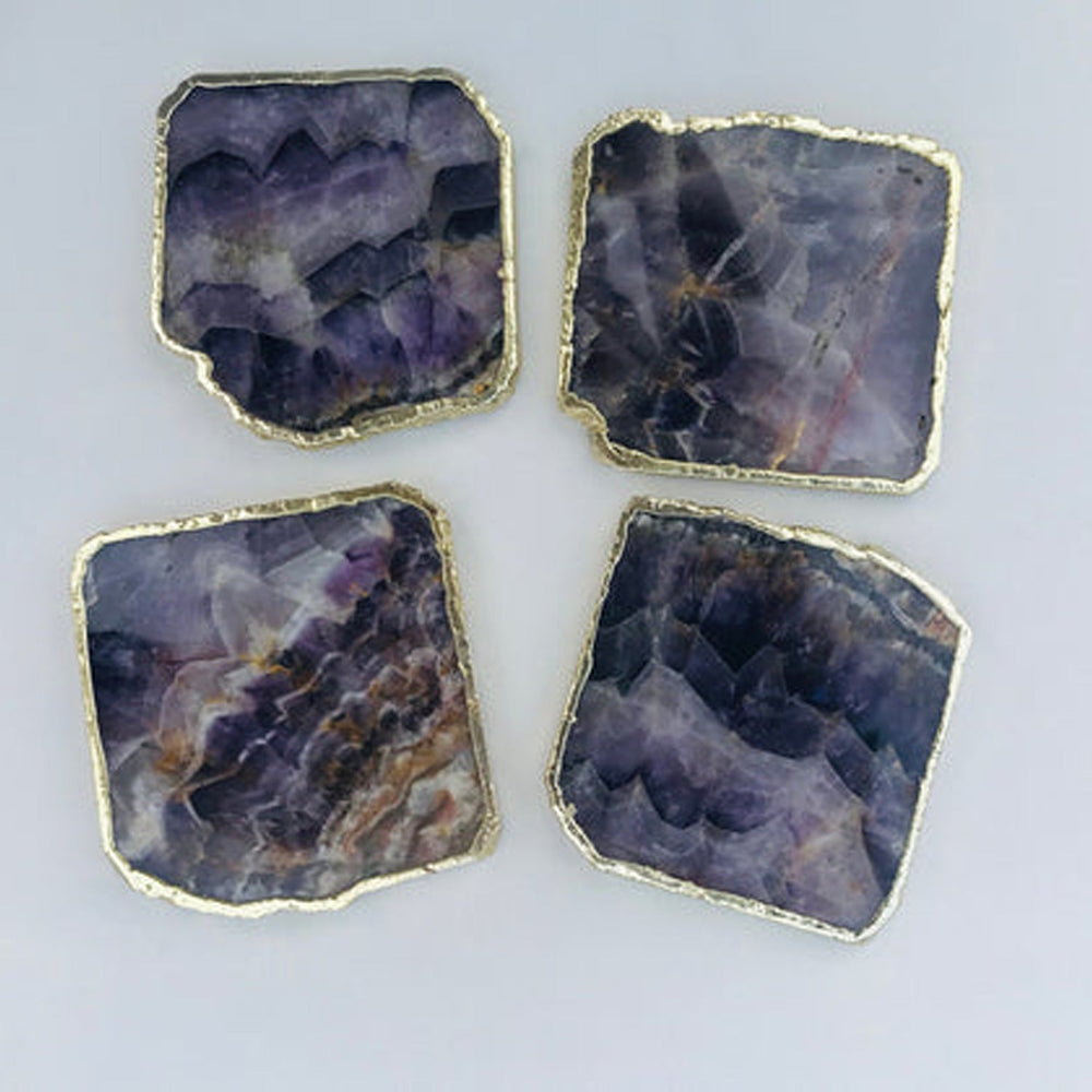Amethyst Natural Edge Coasters