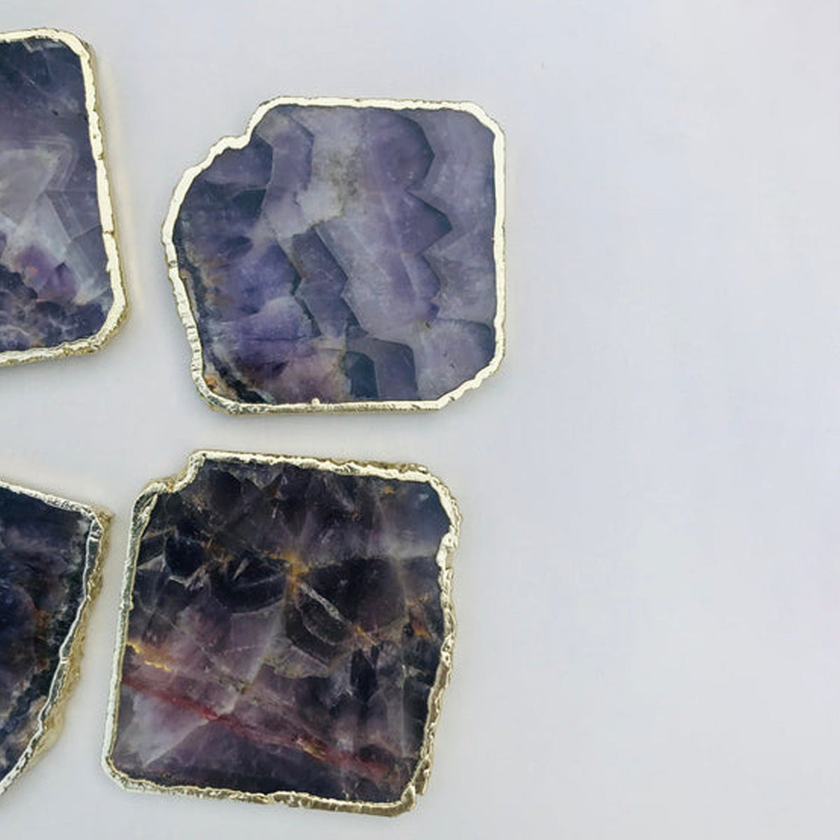 Amethyst Natural Edge Coasters, picture 6 of 6