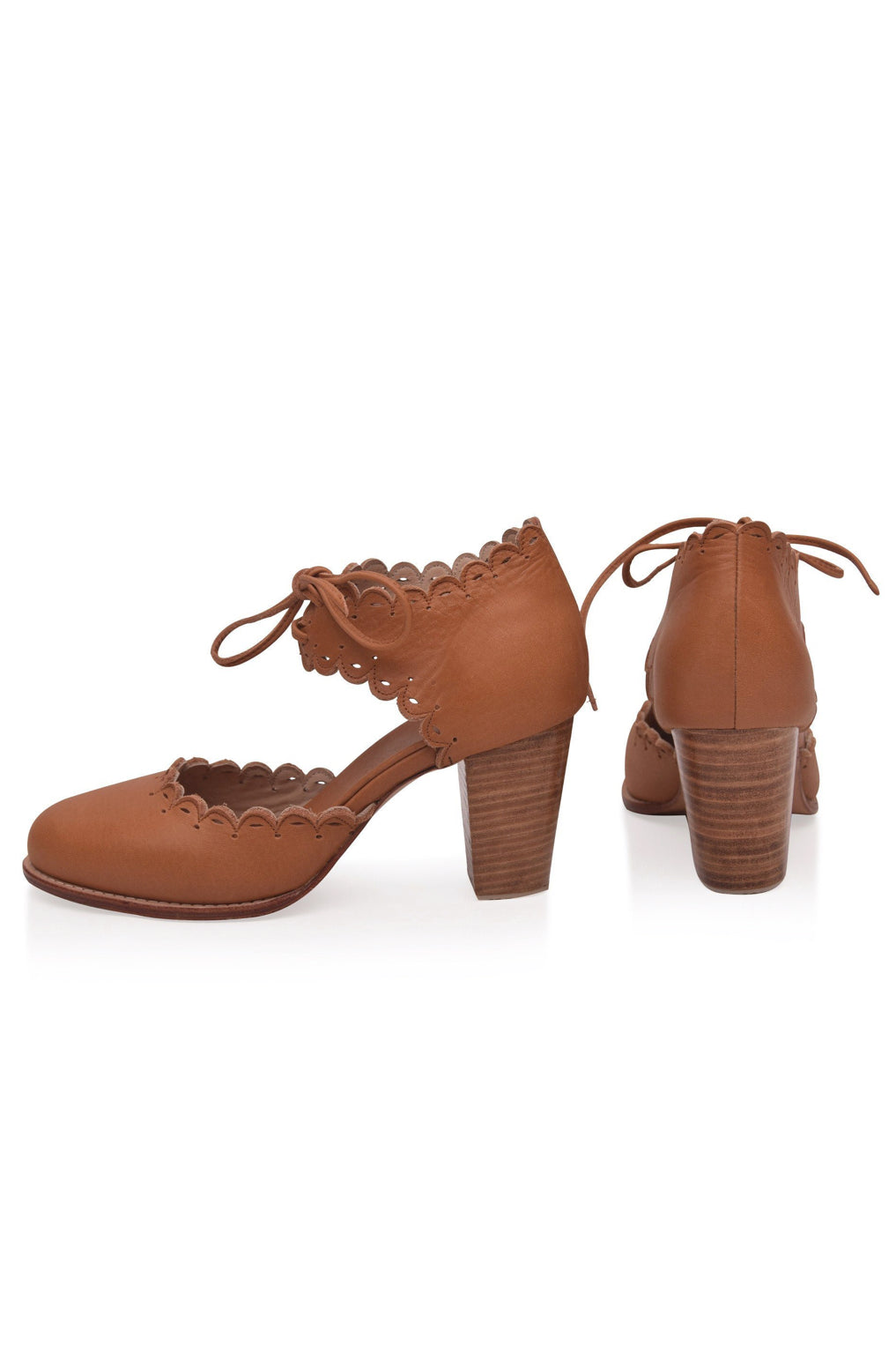 Dance Queen Scalloped Leather Heels, picture 6 of 8