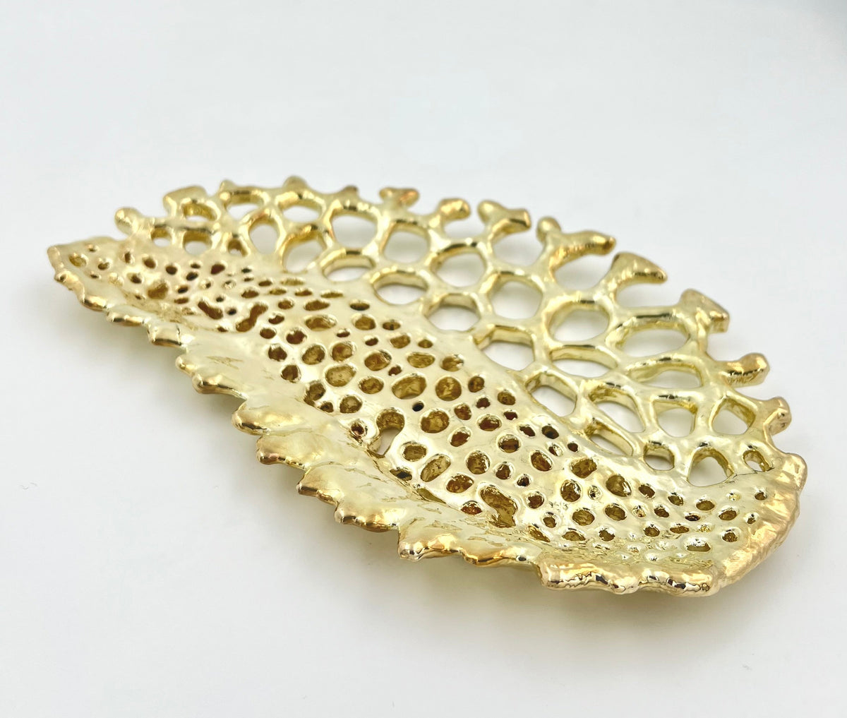 Fossil Lattice Decorative Metal Tray, picture 4 of 8