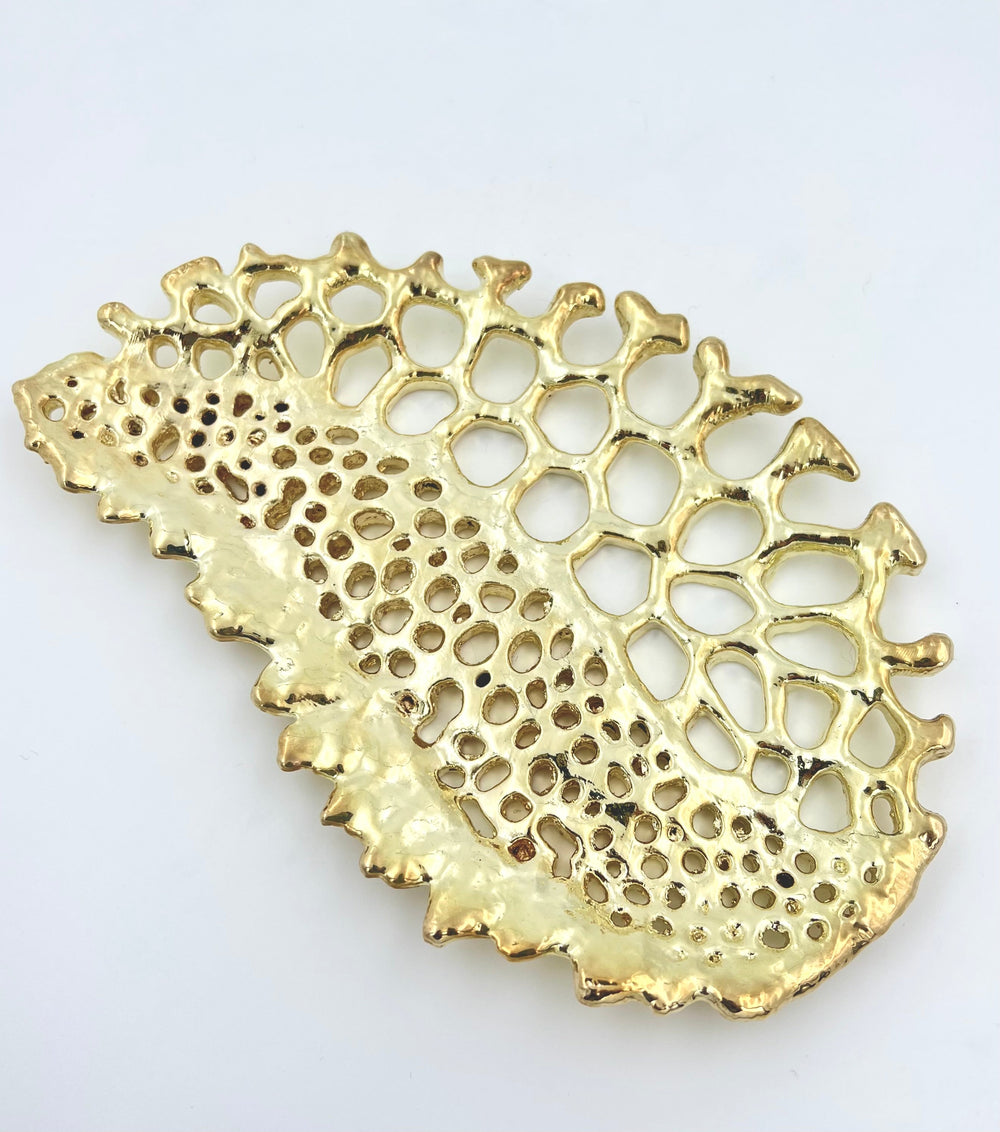 Fossil Lattice Decorative Metal Tray