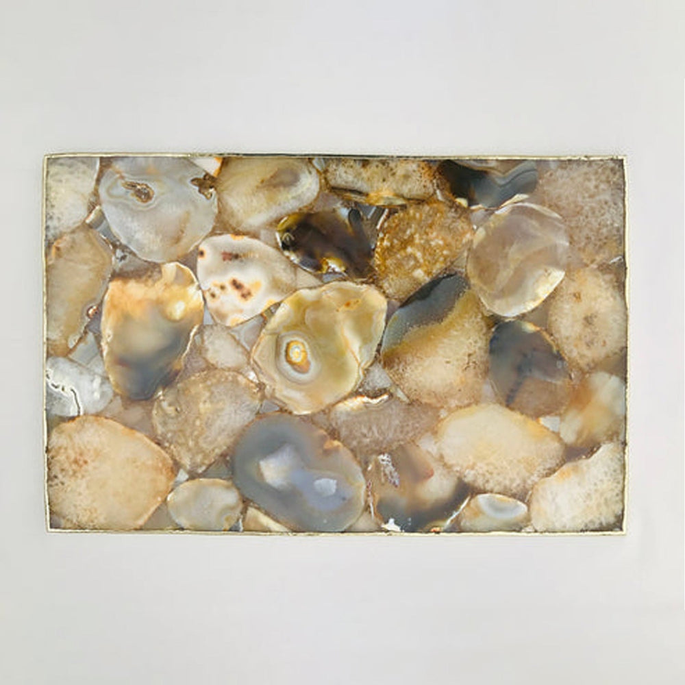 لوح أجبان من العقيق البني، 23 × 36 سم