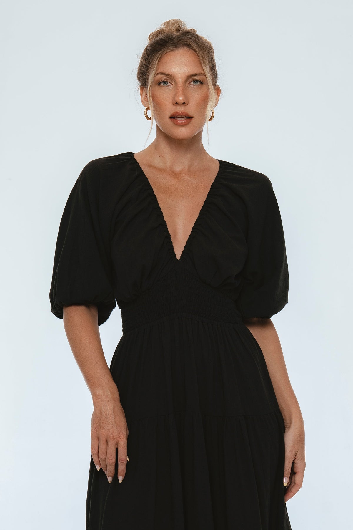 Lucienne Smocked Linen Maxi Dress, picture 8 of 8