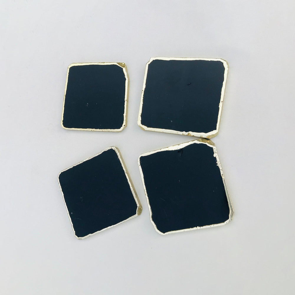 Black Agate Natural Edge Coasters-3