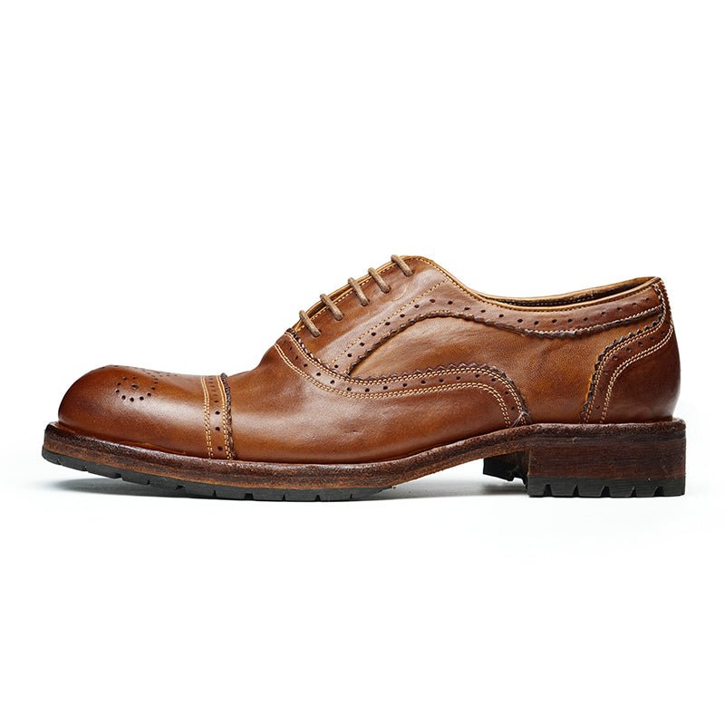 Men’s Leather Brogue Oxford Shoes, picture 5 of 8