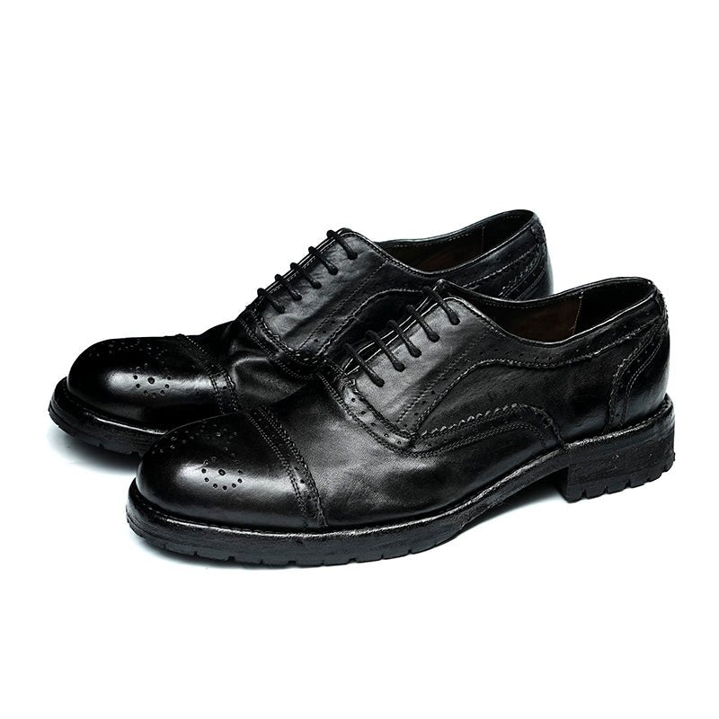 Men’s Leather Brogue Oxford Shoes, picture 4 of 8
