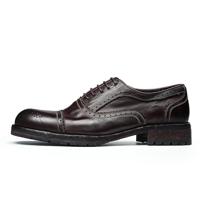 Men’s Leather Brogue Oxford Shoes, picture 6 of 8