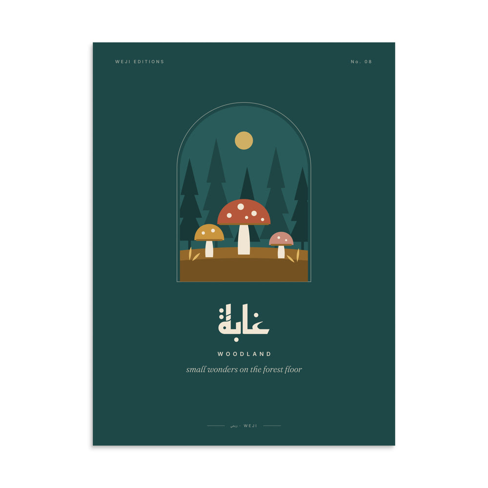 Woodland Mushrooms Poster, 61 × 81 cm