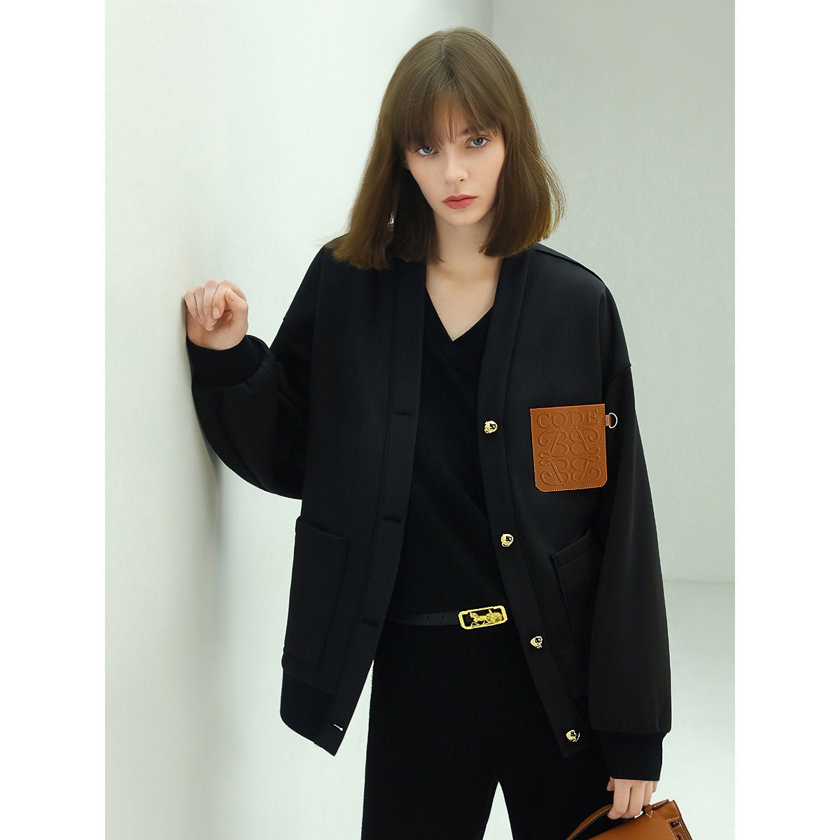Flowy Button Down Black Cardigan, picture 2 of 5