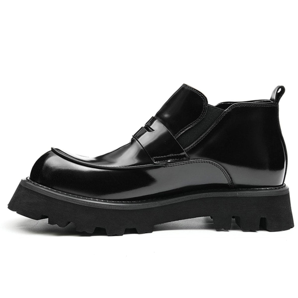 Men’s Glossy Calfskin Chelsea Boots