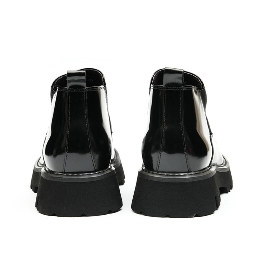 Men’s Glossy Calfskin Chelsea Boots
