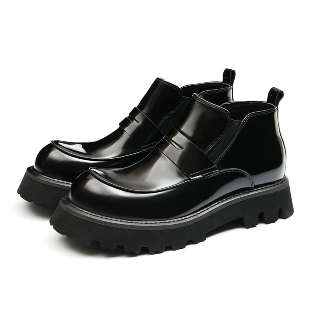 Men’s Glossy Calfskin Chelsea Boots, picture 6 of 8