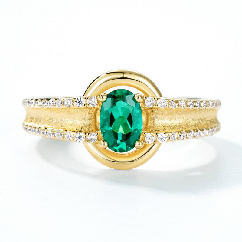 Emerald-Green Stone Ring, picture 4 of 5