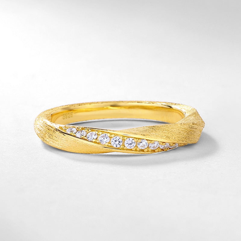 Twist Zircon Stacking Ring, picture 3 of 5