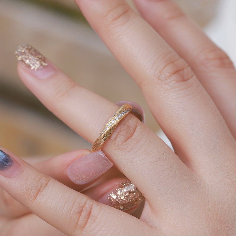 Twist Zircon Stacking Ring, picture 4 of 5