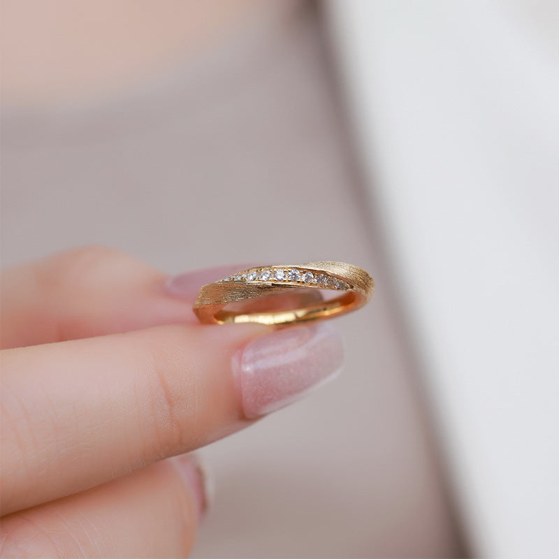 Twist Zircon Stacking Ring, picture 5 of 5