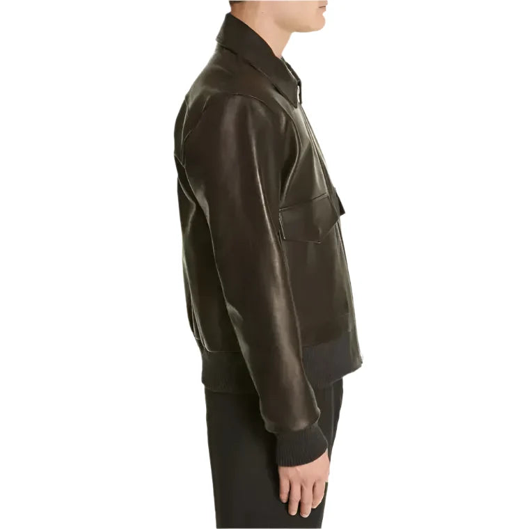 Men’s Classic Black Leather Jacket