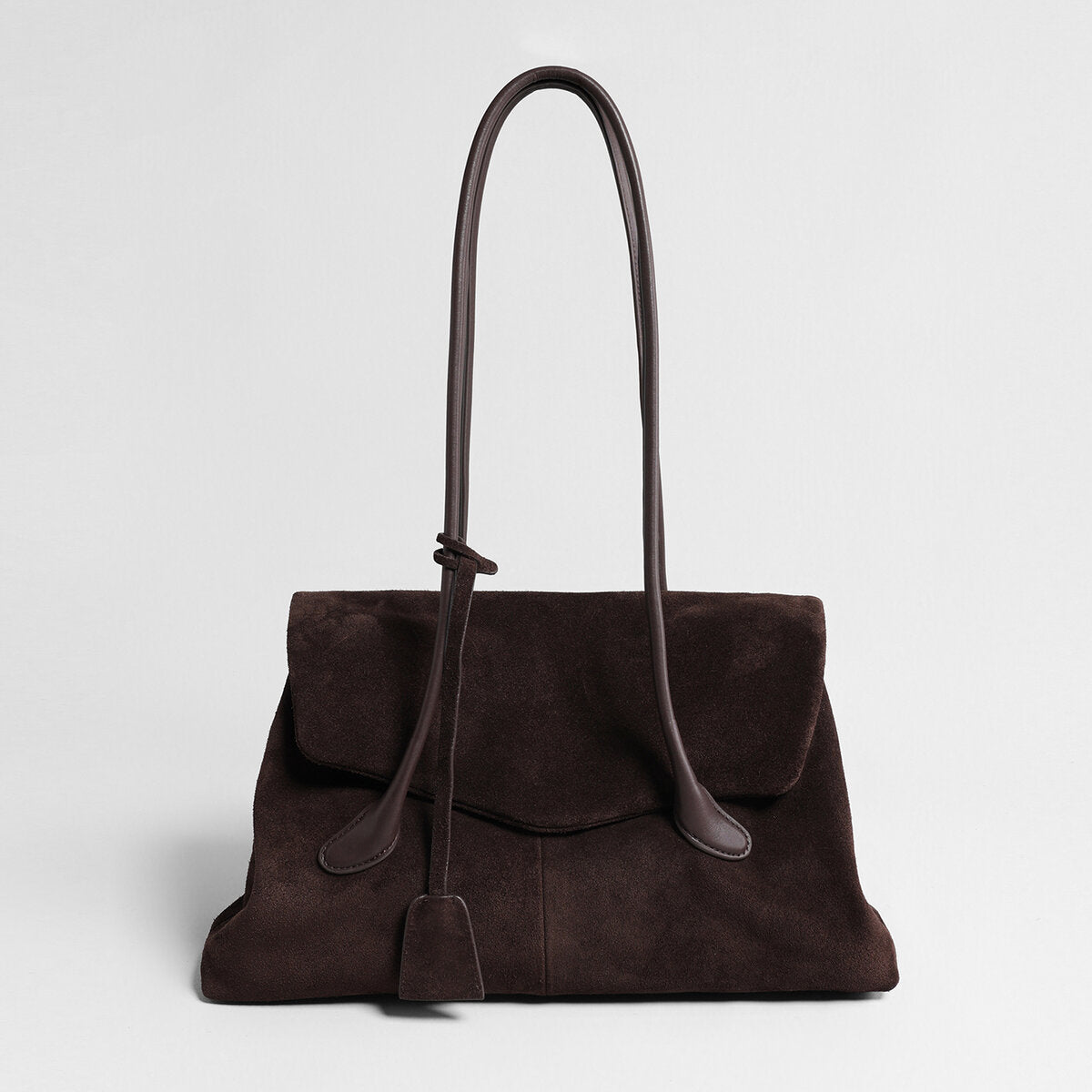 Oversized Leather Tote Bag with Knotted Handle, picture 5 of 7