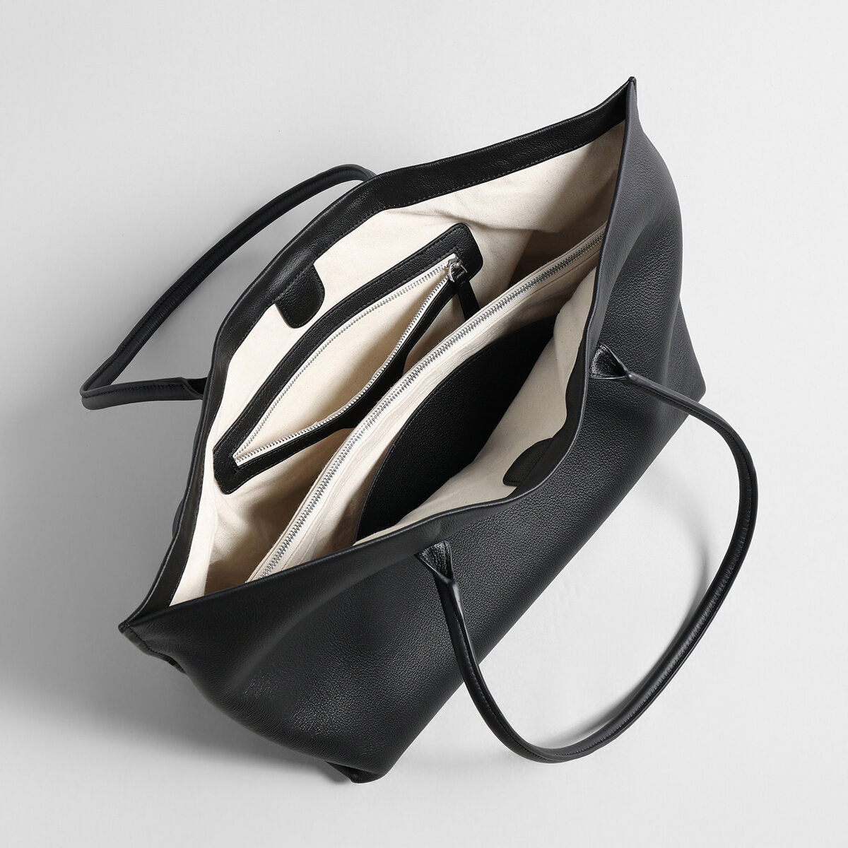 Pebbled Leather Wing Tote Bag, picture 5 of 7