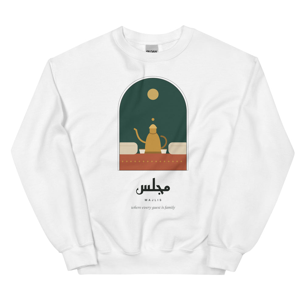 سويتشيرت مجلس باللون الأبيض، من الأمام