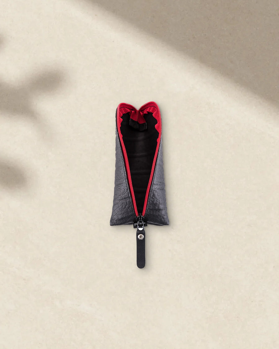Paguro Adela Recycled Rubber Glasses Case in Red