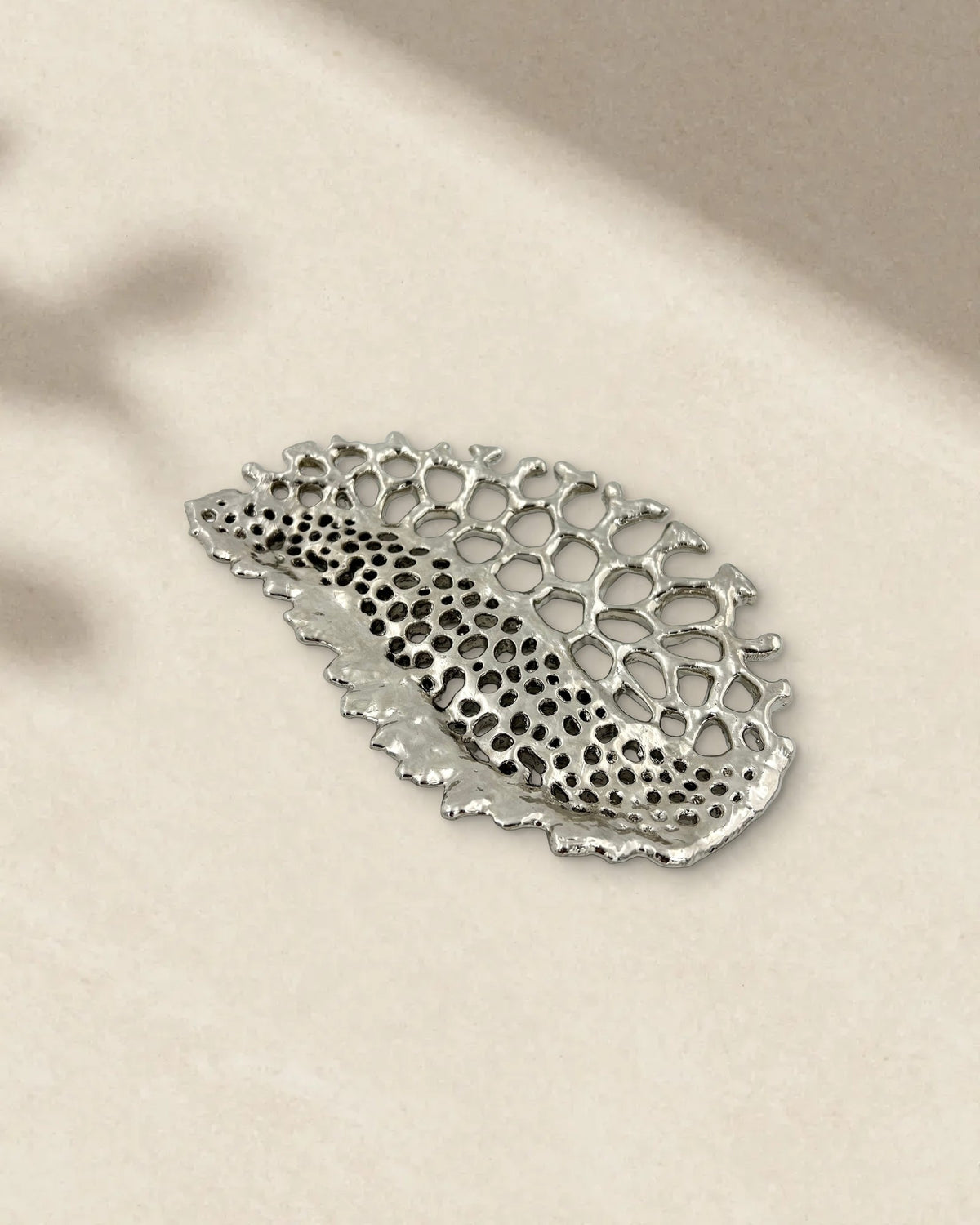 Fossil Lattice Decorative Metal Tray, picture 8 of 8