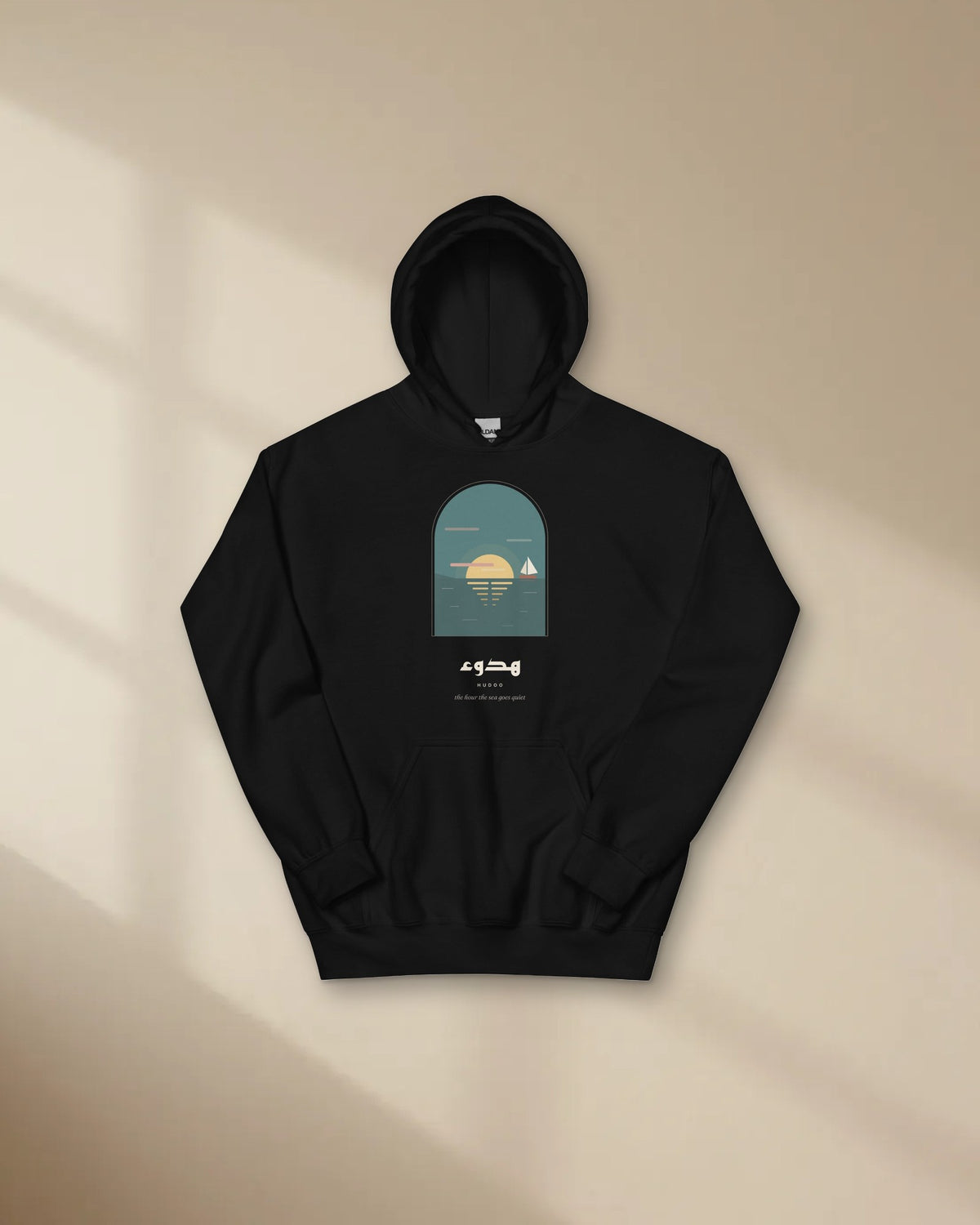 Hudoo Calm Hoodie in black, picture 1 of 4