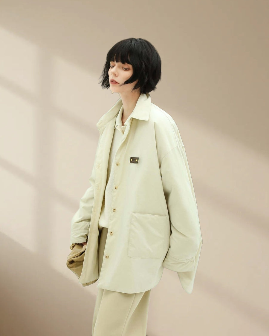 Lightweight Ivory Padded Coat
