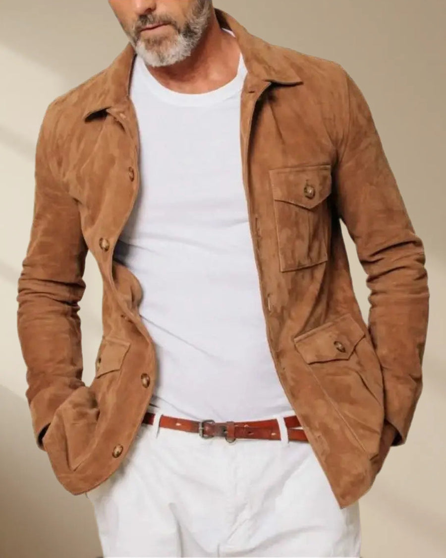 Men’s Brown Suede Field Jacket