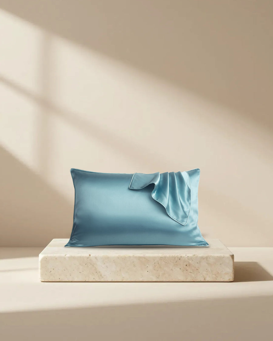 Mulberry Silk Beauty Pillowcase Duo in Blue