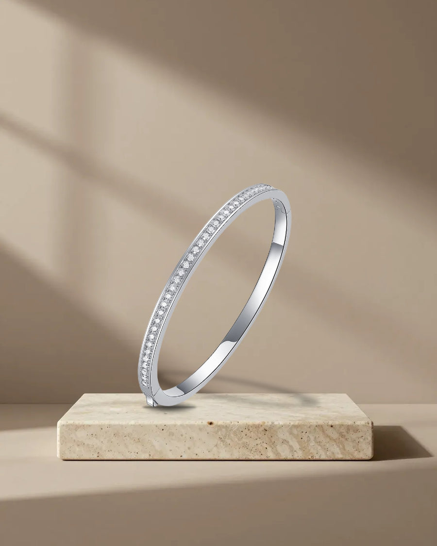 Pavé Moissanite Bangle