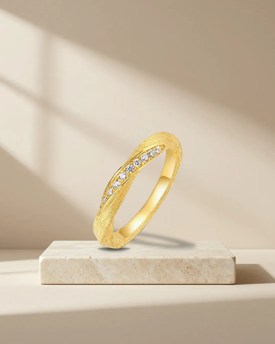 Twist Zircon Stacking Ring
