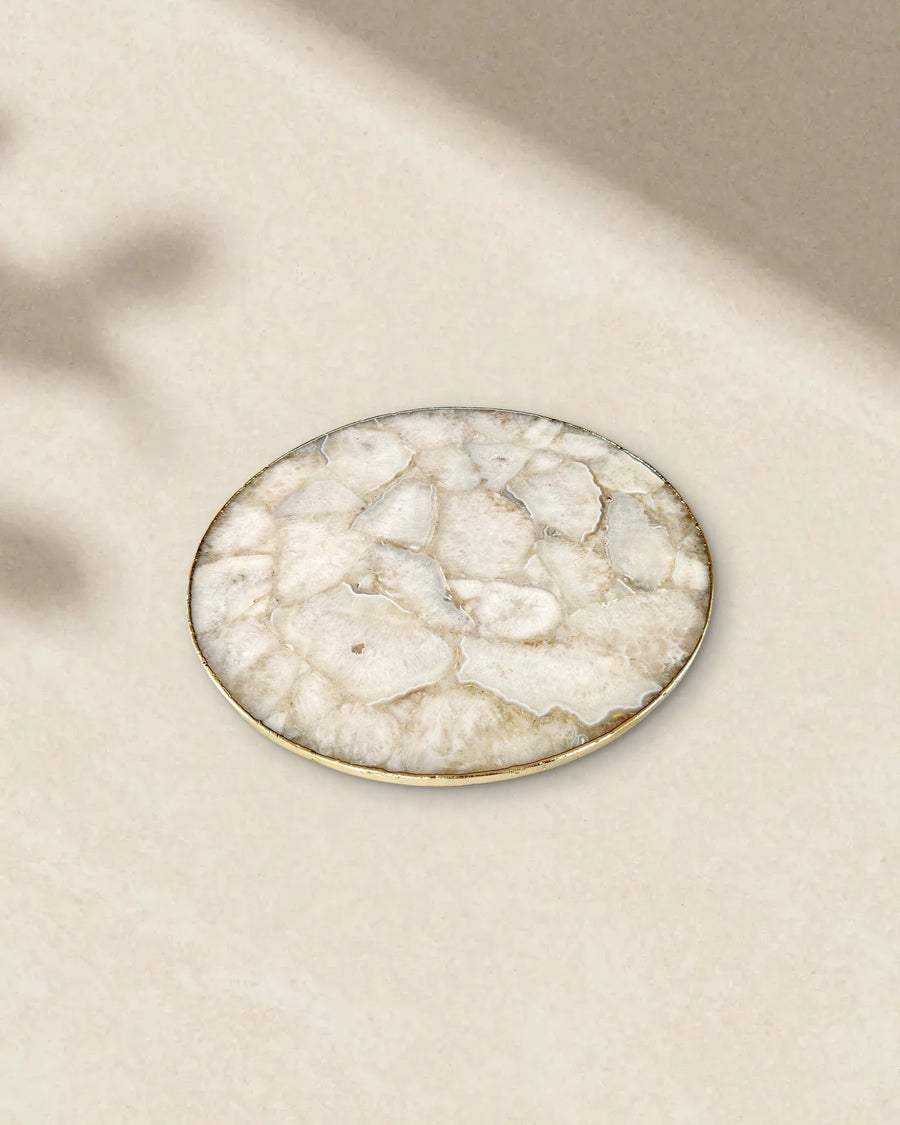 White Agate Lazy Susan