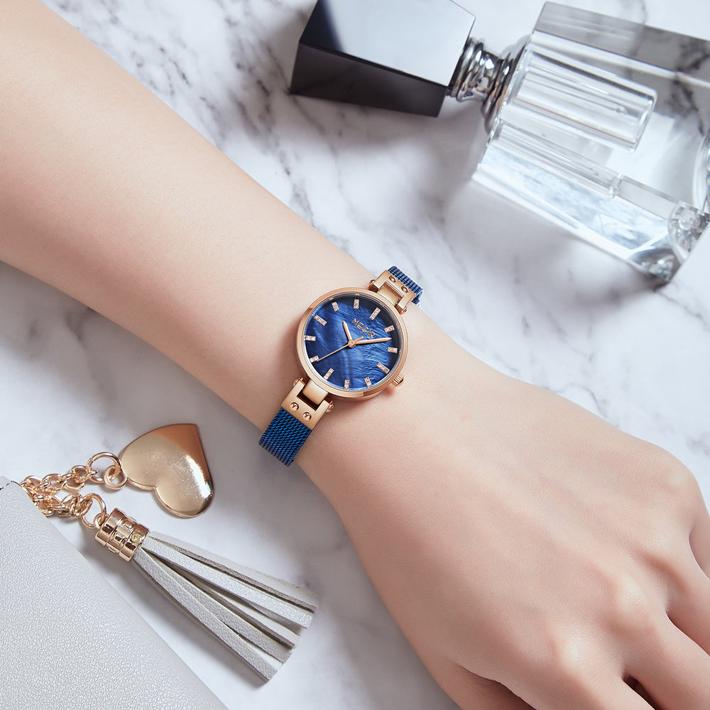Women’s Mesh Bracelet Watch, 28 mm