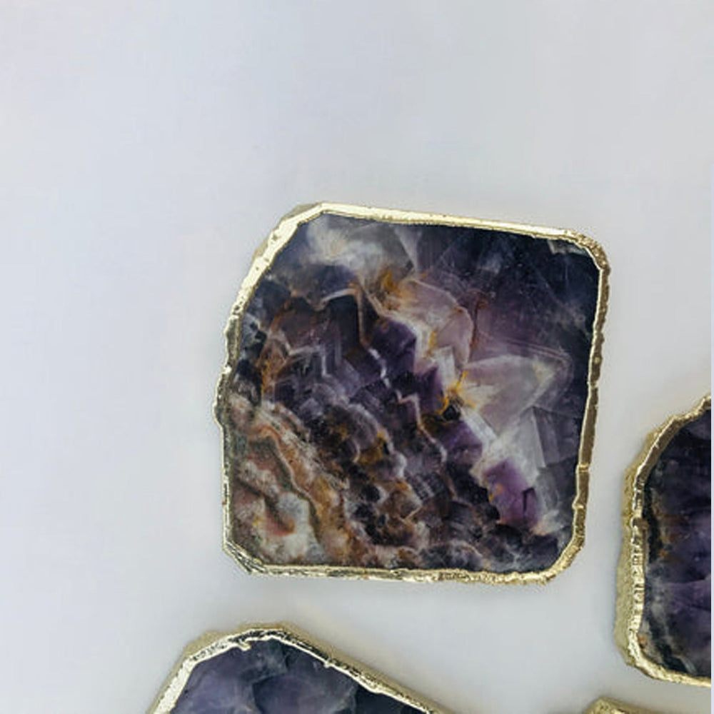 Amethyst Natural Edge Coasters