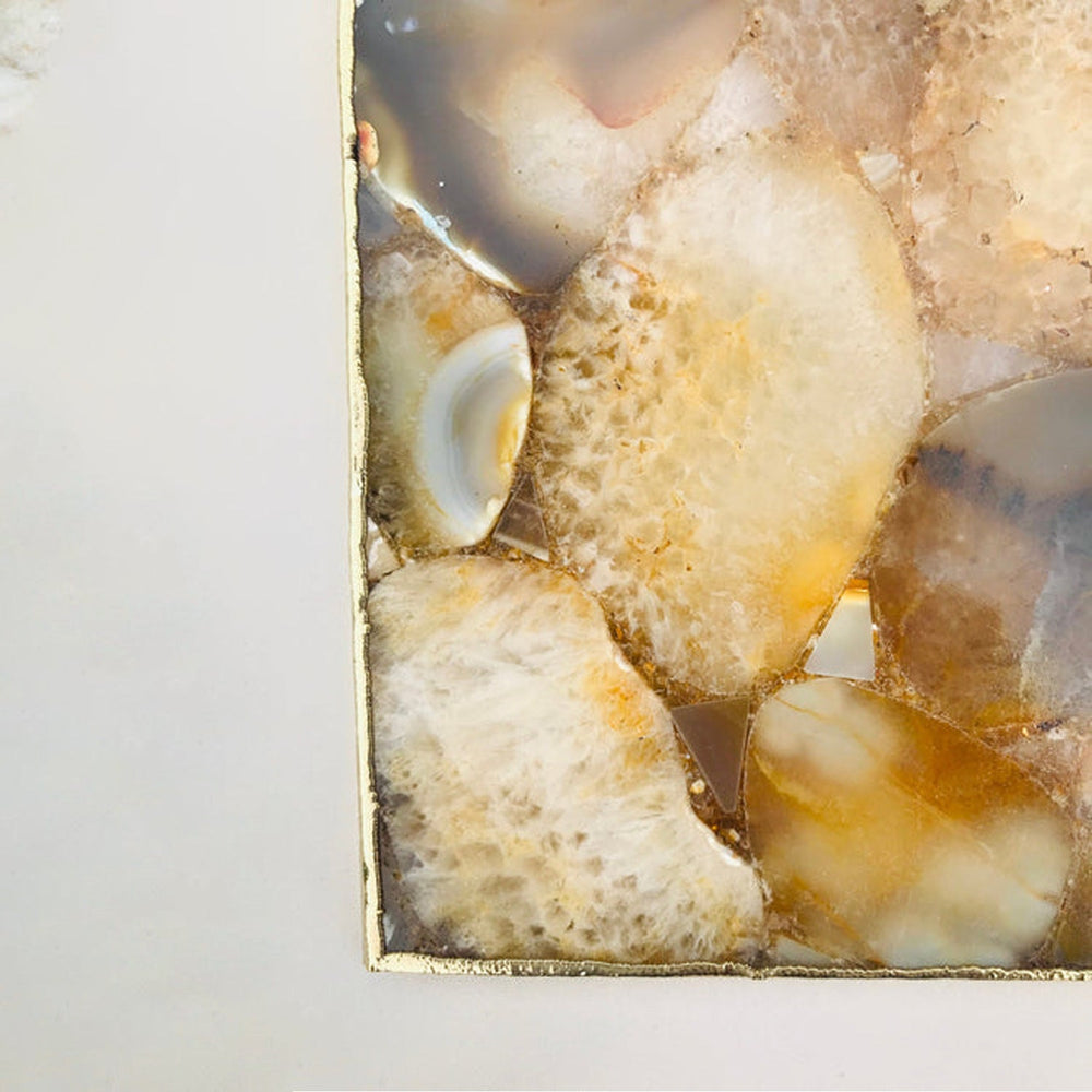 لوح أجبان من العقيق البني، 23 × 36 سم