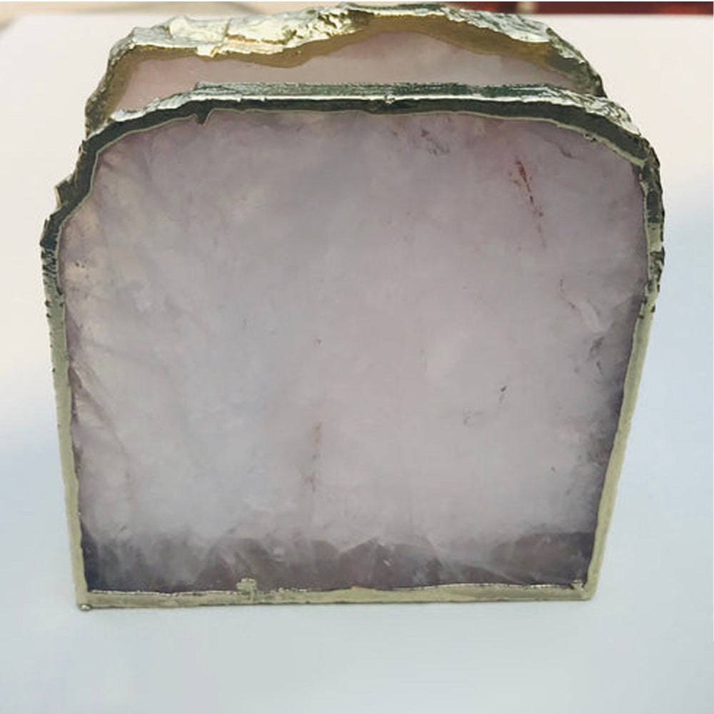 Rose Quartz Napkin Holder