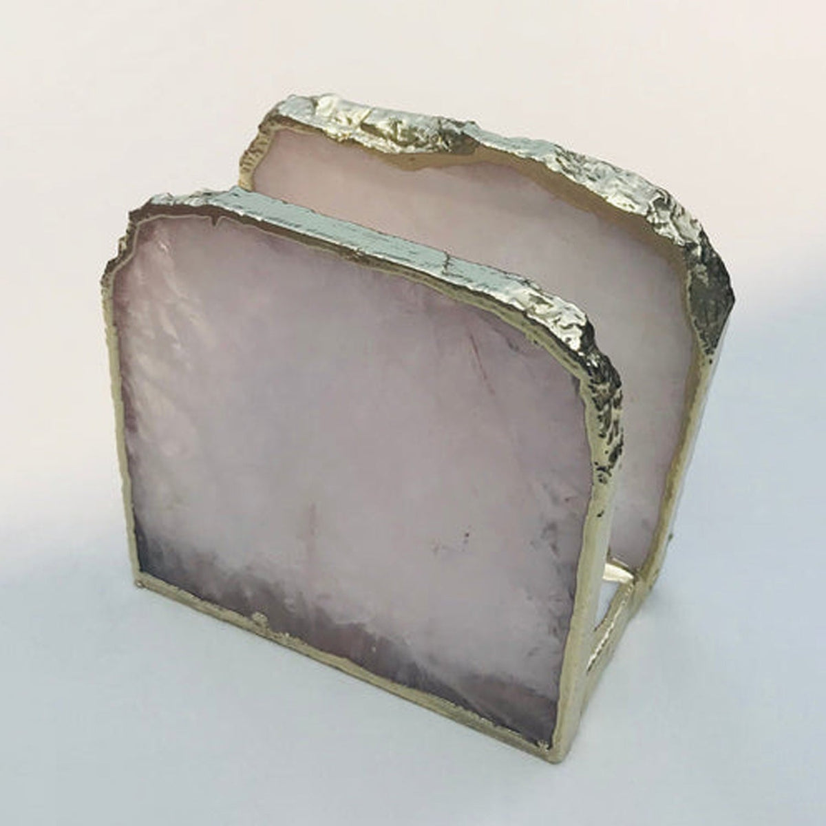Rose Quartz Napkin Holder, picture 2 of 6