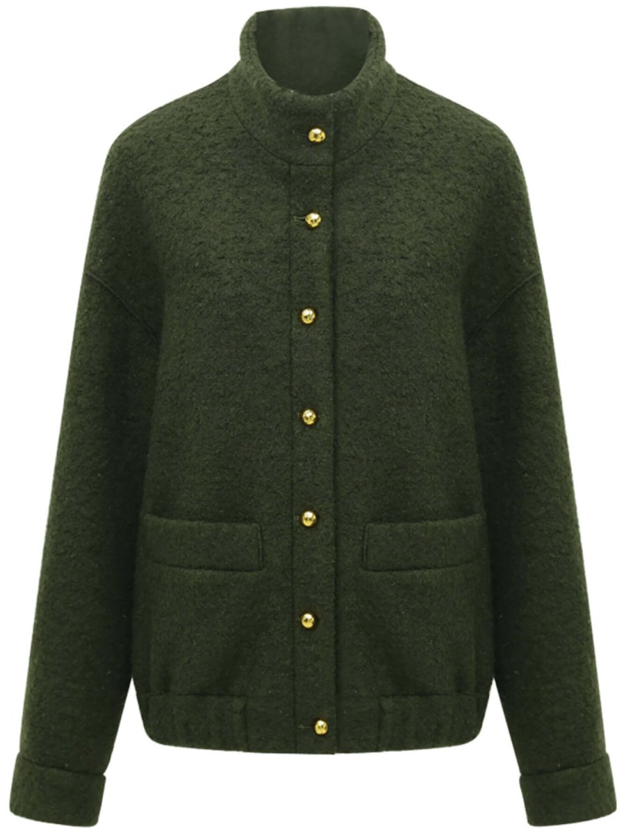 Classic Green Wool Coat