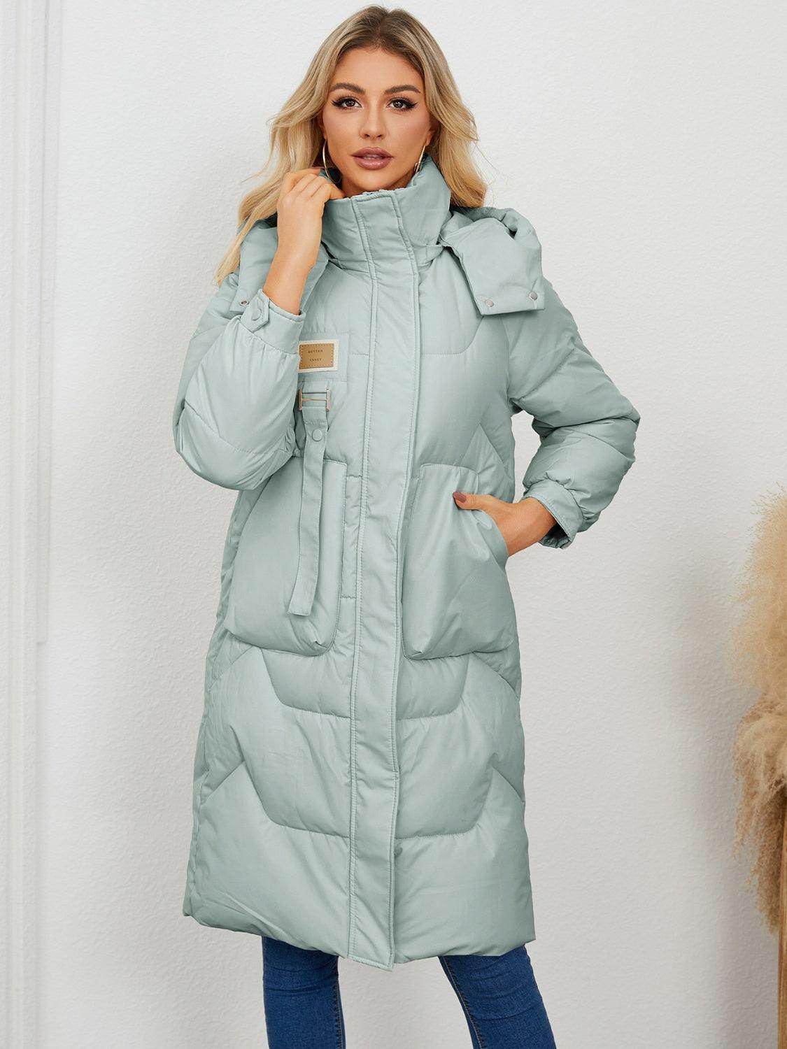 Hooded Longline Puffer Coat, picture 6 of 8