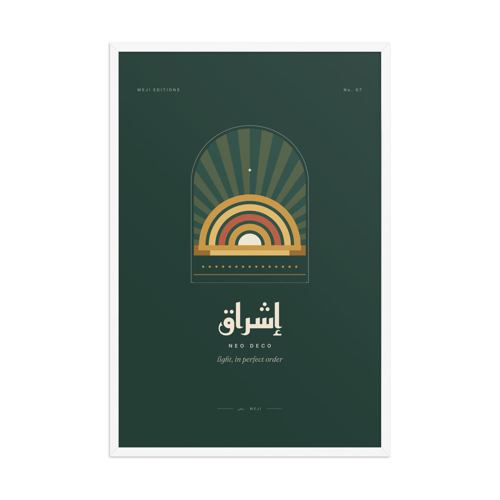 Neo Deco Framed Poster, 61 × 91 cm