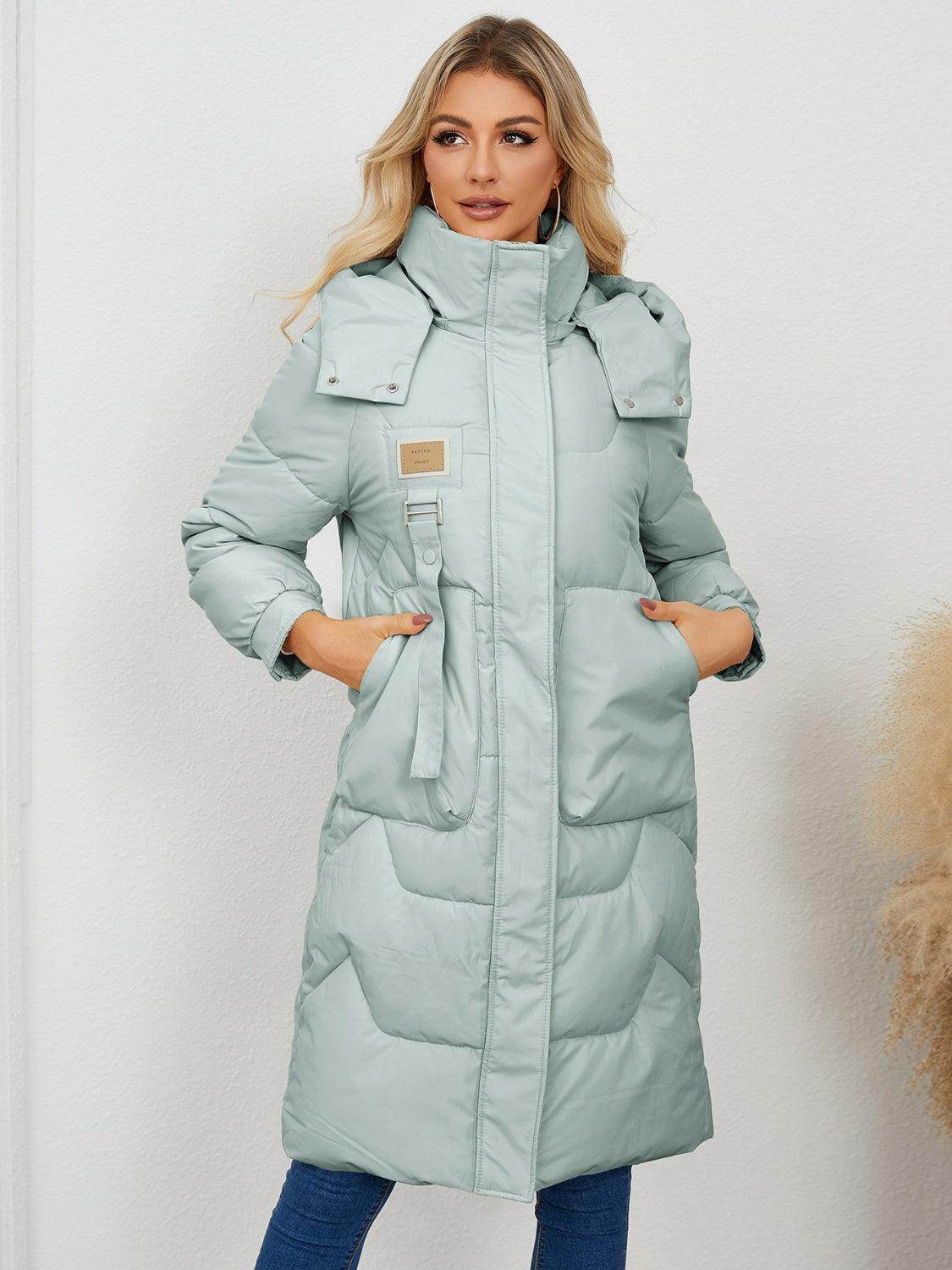 Hooded Longline Puffer Coat, picture 7 of 8