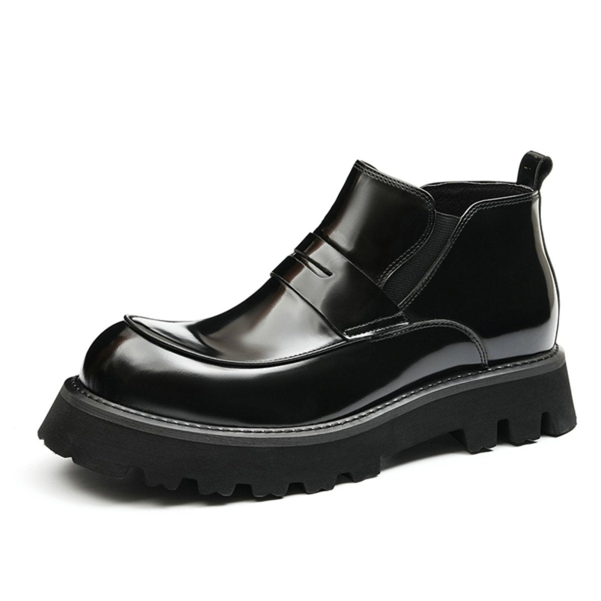 Men’s Glossy Calfskin Chelsea Boots, picture 2 of 8