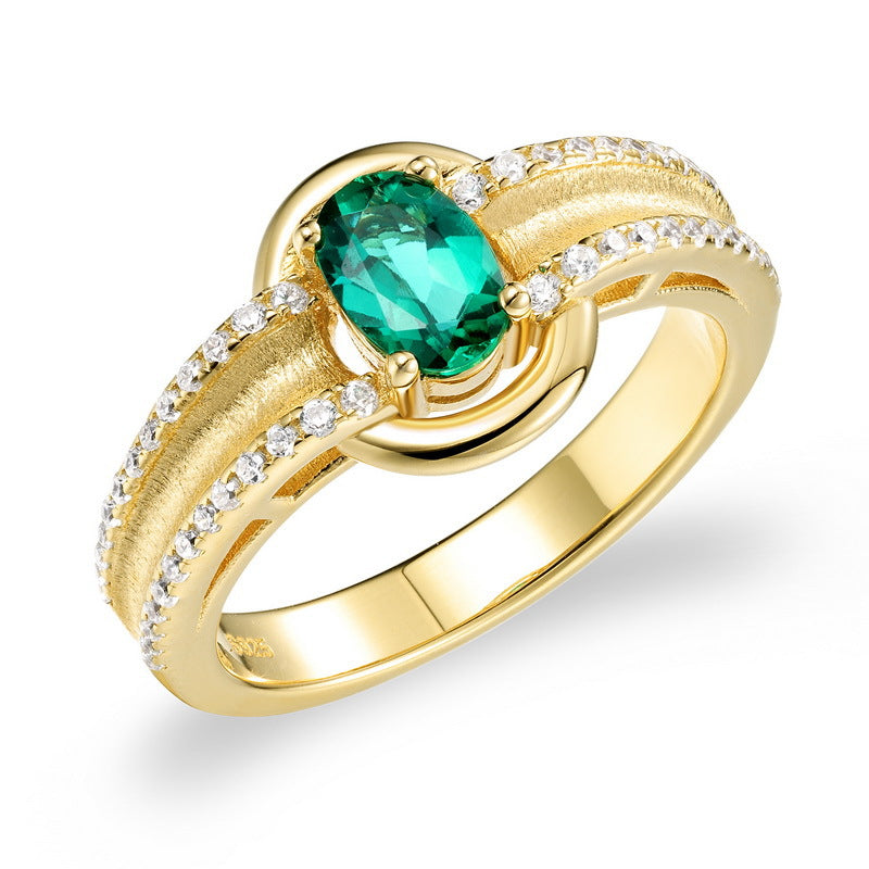 Emerald-Green Stone Ring, picture 3 of 5